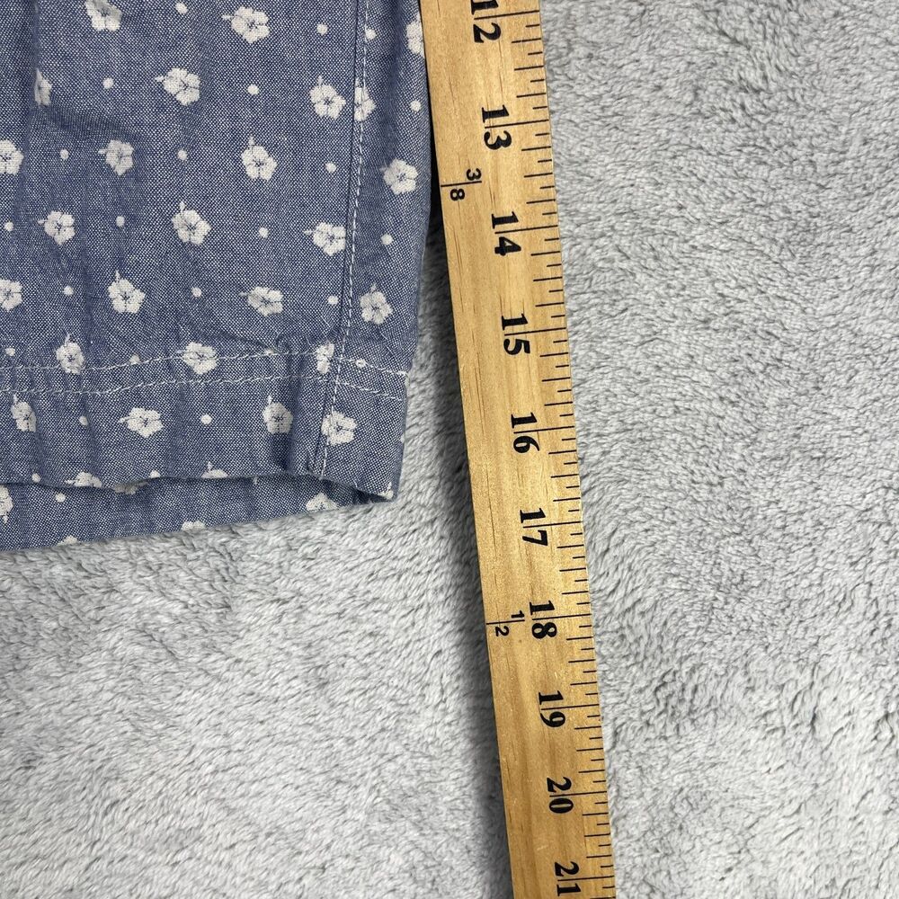 Brooks Brothers Chino Shorts Men's 31 Blue White Floral Flannel Cotton - Picture 12 of 13